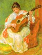 Woman with Guitar Pierre Renoir